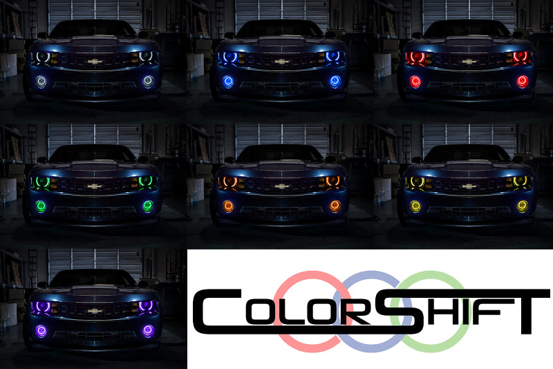 Oracle Chevrolet Camaro RS 10-13 Halo Kit - ColorSHIFT w/ 2.0 Controller Headlights ORACLE Lighting