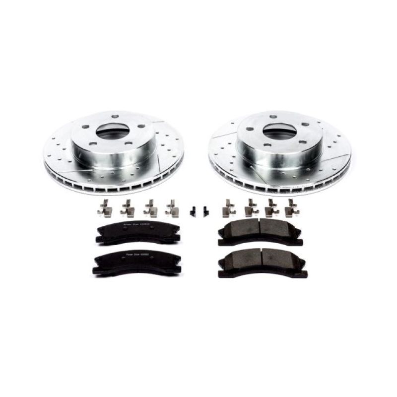 Power Stop 99-04 Jeep Grand Cherokee Front Z23 Evolution Sport Brake Kit Brake Kits - Performance D&S PowerStop