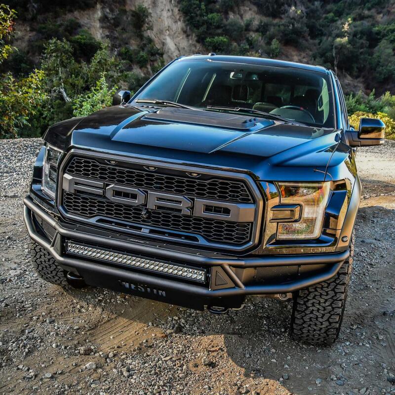 Westin 17-20 Ford F-150 Raptor Outlaw Front Bumper - Tex. Blk Bumpers - Steel Westin
