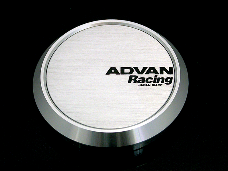 Advan 63mm Flat Centercap - Silver Alumite Wheel Center Caps Advan
