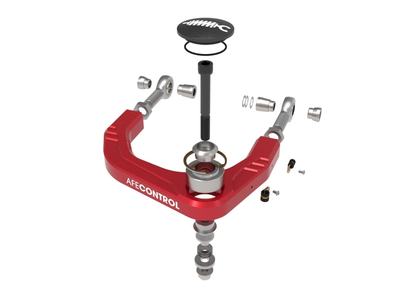 aFe Control 24-26 Toyota Tacoma Upper Control Arms - Set (Red) Suspension Arms & Components aFe