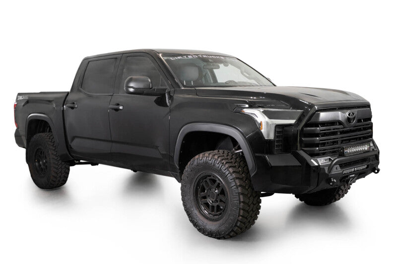 Addictive Desert Designs 2022+ Toyota Tundra Stealth Center Mount Front Bumper w/ Top Hoop Bumpers - Steel Addictive Desert Designs