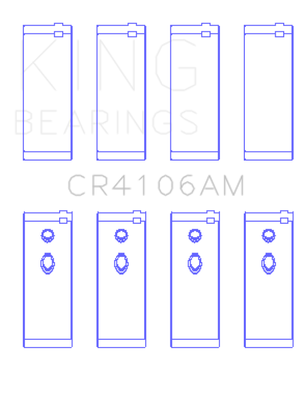 King Engine Bearings Daewoo/GM/Isuzu/Opel/Vauxhall (Size 0.75) Rod Bearing Set Bearings King Engine Bearings