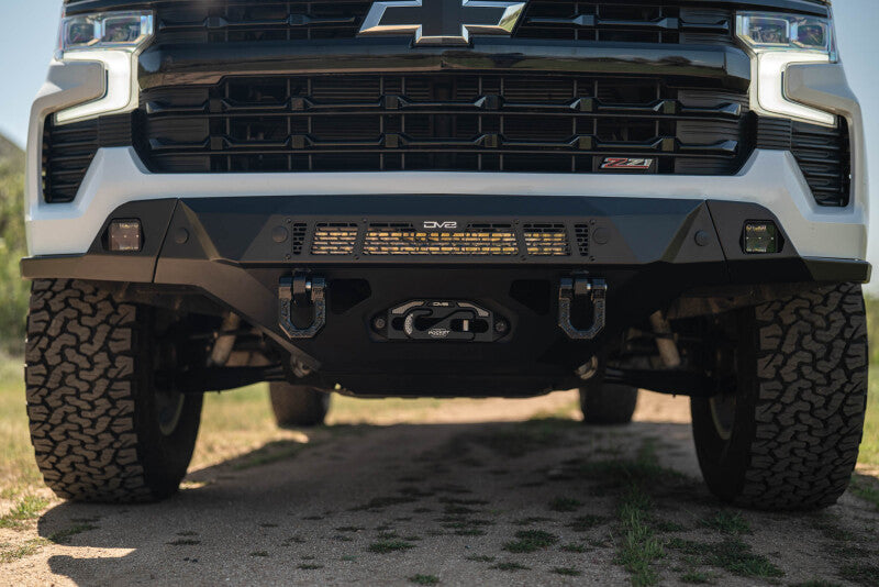 DV8 Offroad 2022+ Chevrolet Silverado 1500 Offroad Spec Series Front Bumper w/ Winch Bumpers - Steel DV8 Offroad