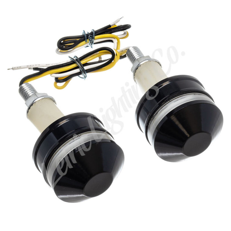 Letric Lighting Grip Ind Lghts Blk Cap Wht/Amb Sidemarkers & Indicators Letric Lighting