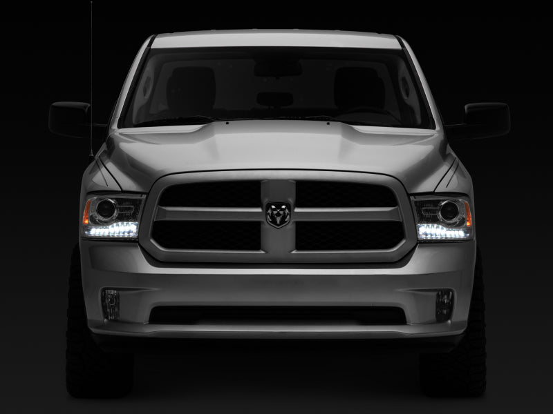 Raxiom 09-18 Dodge RAM 1500 LED Halo Headlights w/ Switchback Turn Signals- Chrome Hsng (Clear Lens) Headlights Raxiom