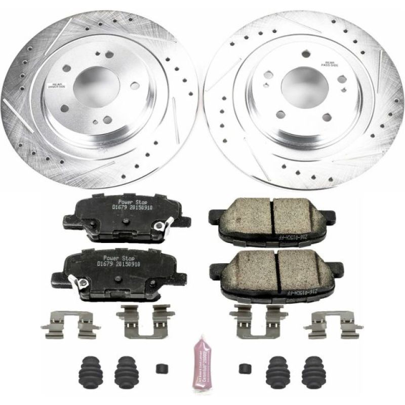 Power Stop 14-18 Mitsubishi Outlander Rear Z23 Evolution Sport Brake Kit Brake Kits - Performance D&S PowerStop