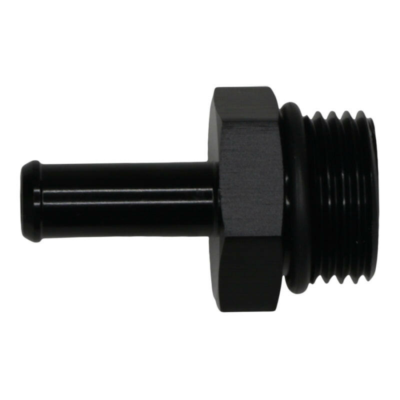 DeatschWerks 10AN ORB Male to 3/8in Male Barb Fitting - Anodized Matte Black Fittings DeatschWerks