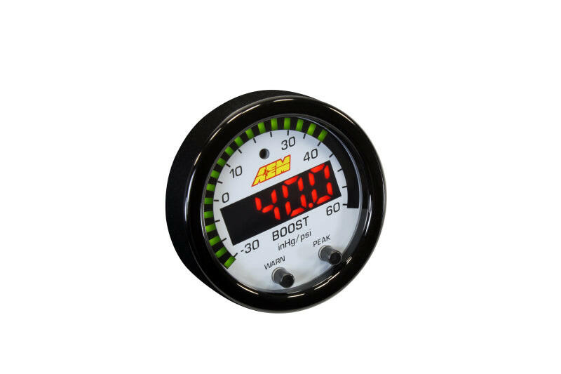 AEM X-Series Boost Pressure -30inHg 60psi Gauge Kit Gauges AEM