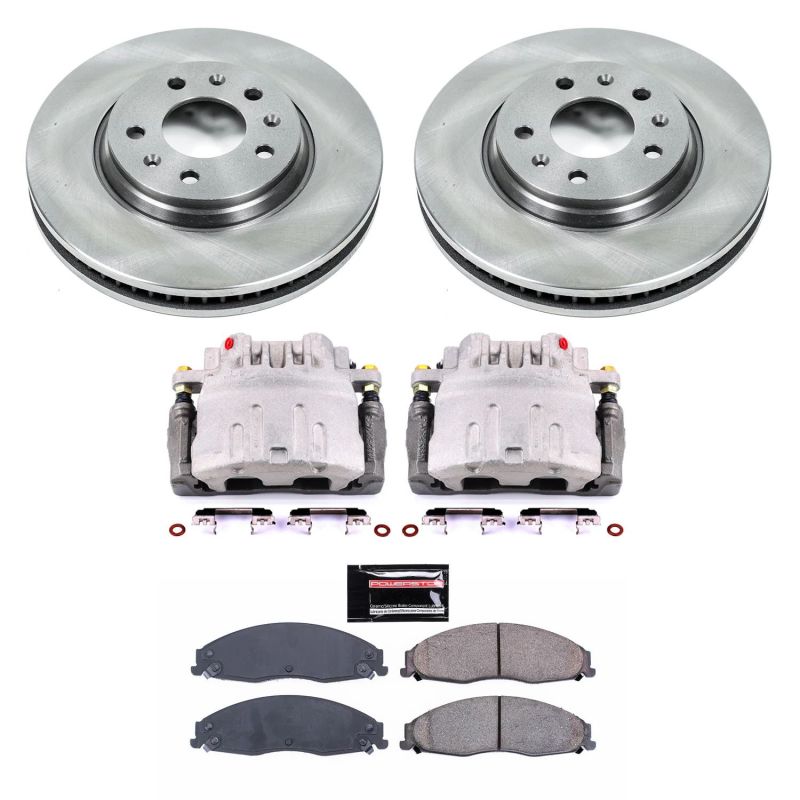 Power Stop 03-05 Cadillac CTS Front Autospecialty Brake Kit w/Calipers Brake Kits - OE PowerStop