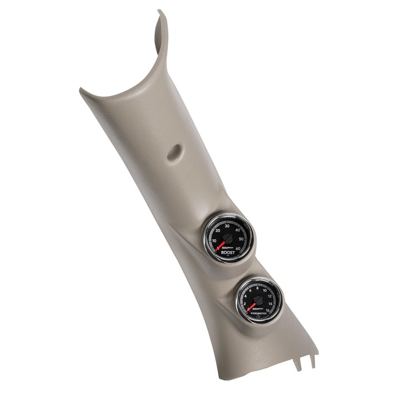 Autometer 10-12 Dodge Ram Gen4 Factory Match Dual Pillar Gauge Kit Gauges AutoMeter