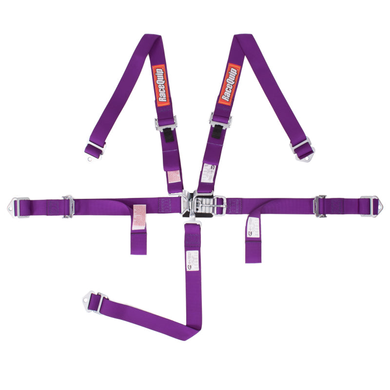 RaceQuip Purple JR. L & L 5pt Harness Seat Belts & Harnesses Racequip