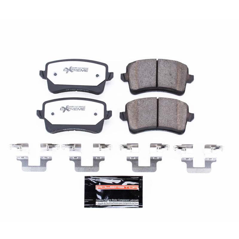 Power Stop 10-16 Audi A4 Rear Z26 Extreme Street Brake Pads w/Hardware Brake Pads - Performance PowerStop