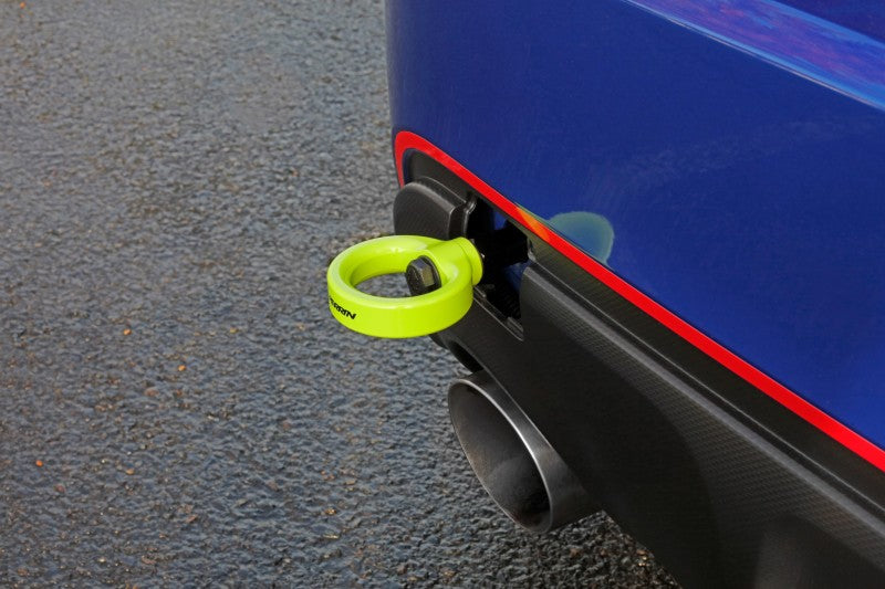 PERRIN 13-25 Subaru BRZ / 13-20 Scion FRS & Toyota 86 / 22-25 GR86 Tow Hook Kit (Rear) - Neon Yellow Tow Hooks Perrin Performance