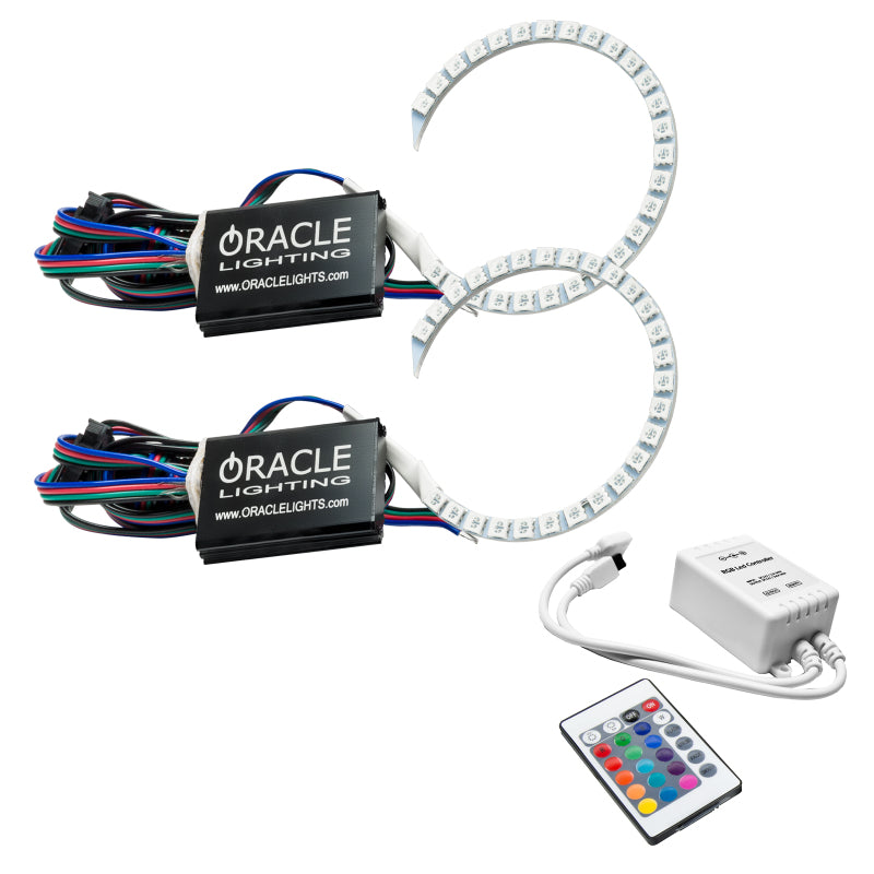 Oracle 18-21 Ford Mustang LED Headlight Halo Kit - ColorSHIFT w/ Simple Controller Headlights ORACLE Lighting