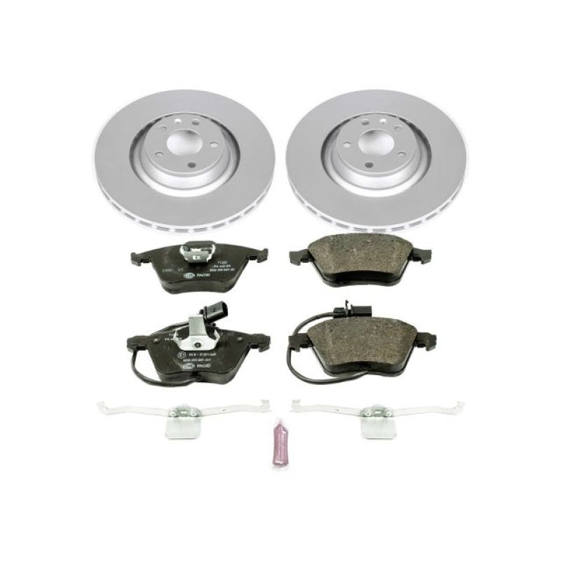 Power Stop 05-11 Audi A6 Quattro Front Euro-Stop Brake Kit Brake Kits - OE PowerStop