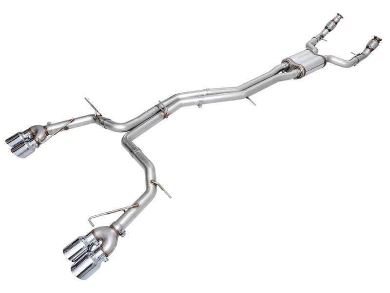AWE Tuning 19-23 Audi C8 S6/S7 2.9T V6 AWD Track Edition Exhaust - Chrome Silver Tips Catback AWE Tuning