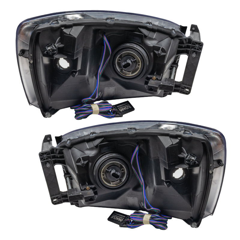Oracle 07-08 Dodge Ram SMD HL - ColorSHIFT w/ 2.0 Controller Headlights ORACLE Lighting
