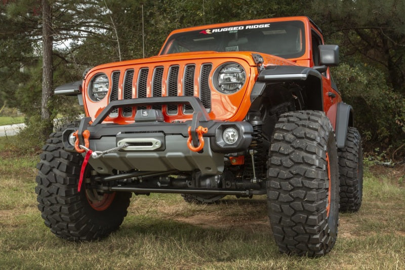 Rugged Ridge 18-21 Jeep Wrangler/Gladiator (JL/JT) Venator Modular Bumper - Black Bumpers - Steel Rugged Ridge