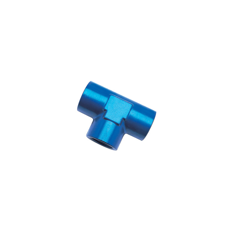 Russell Performance 1/8in Female Pipe Tee Fitting (Blue) Fittings Russell