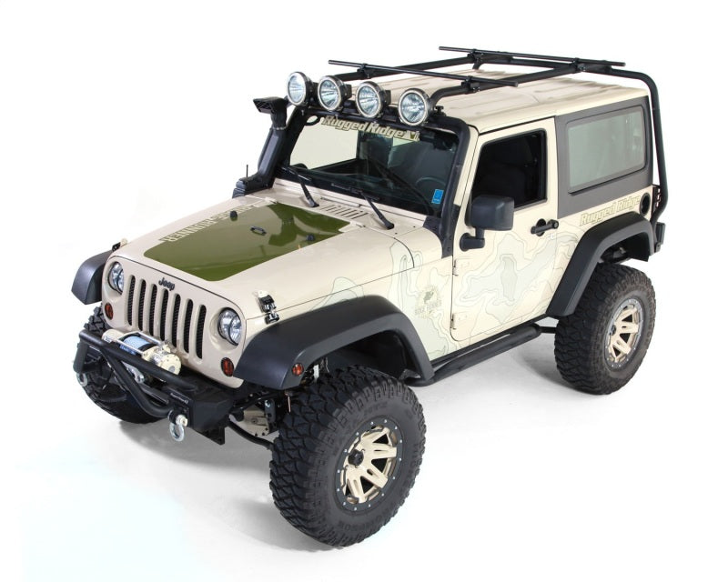 Rugged Ridge 07-18 Jeep Wrangler 2-Door Sherpa Roof Rack Kit Roof Rack Rugged Ridge