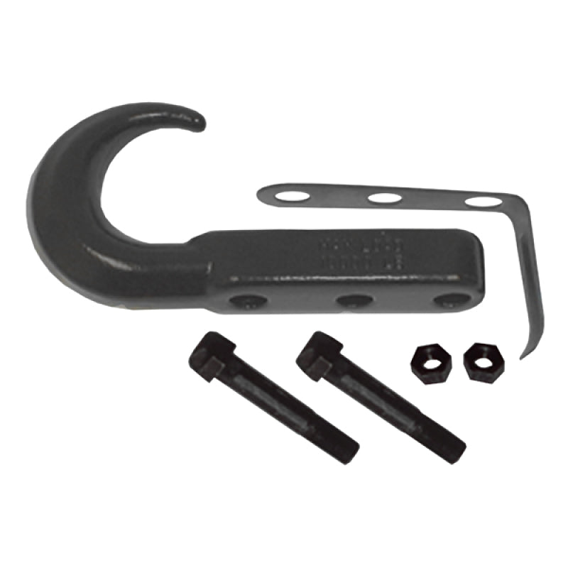 Rugged Ridge 42-02 Jeep CJ / Jeep Wrangler Black Front Tow Hook Tow Hooks Rugged Ridge