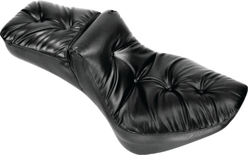 Mustang 84-06 Harley Standard Rear Tire Duke Extra Wide 1PC Seat - Black One-Piece Motorcycle Seats Mustang Motorcycle