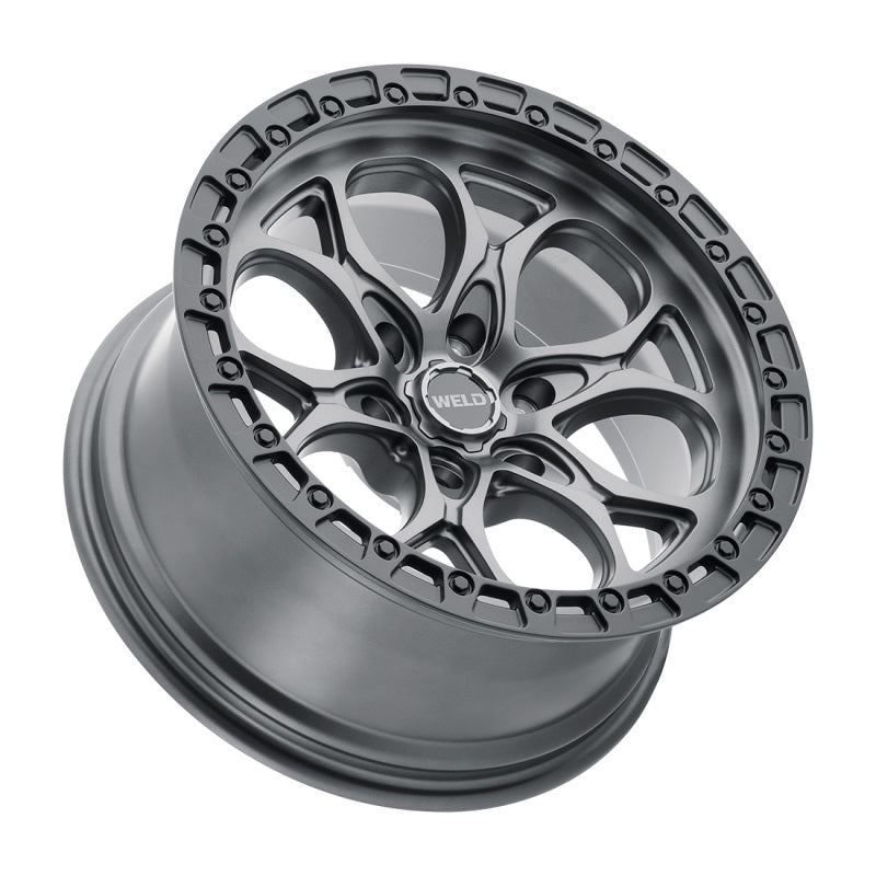 Weld Off-Road W107 20X12 Ledge 6X135 ET-44 BS4.75 Satin Gun / Black Ring 87.1 Wheels - Cast Weld