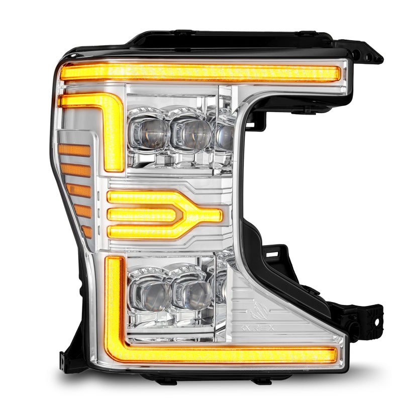 AlphaRex 20-22 Ford F-250/350/450/550 SD NOVA-Series LED Proj Headlights Chrome w/SS & SBDRL Headlights AlphaRex
