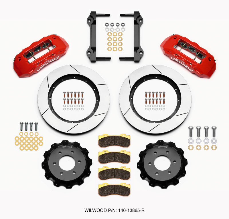 Wilwood TX6R Front Kit 15.50in Red 2010-Up Ford F150 (6 lug) Big Brake Kits Wilwood