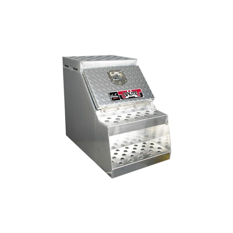 Westin/Brute HD Top Sider 13in x 72in w/flip up Door - Aluminum Tool Storage Westin