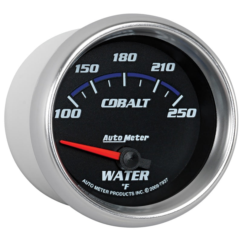 Autometer Cobalt 66mm 100-250 Degree F Electric Water Temperature Gauge Gauges AutoMeter