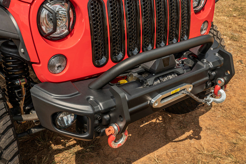 Rugged Ridge Arcus Front Bumper Set W/ Overrider 2018 Jeep Wrangler JK Bumpers - Steel Rugged Ridge