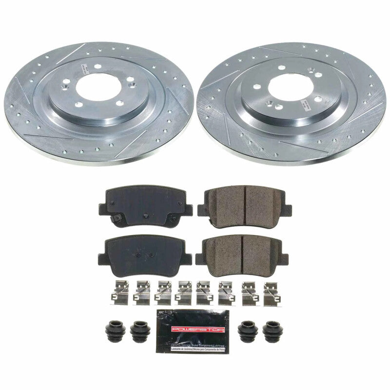 Power Stop 2023 Hyundai Sonata Rear Z23 Evolution Brake Kit Brake Kits - Performance D&S PowerStop