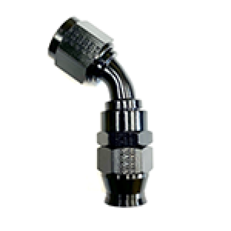 Fragola -4AN Real Street 45 Degree Forged Hose End Black For PTFE Hose Fittings Fragola