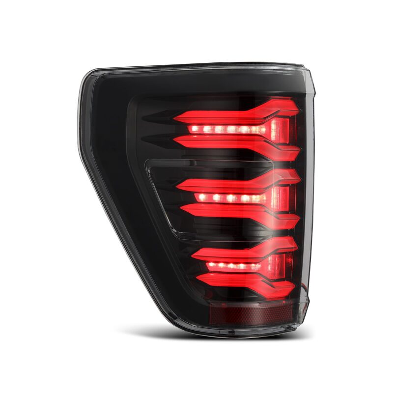 AlphaRex 21-22 Ford F150 LUXX LED Projector Tail Lights - Alpha-Black Tail Lights AlphaRex