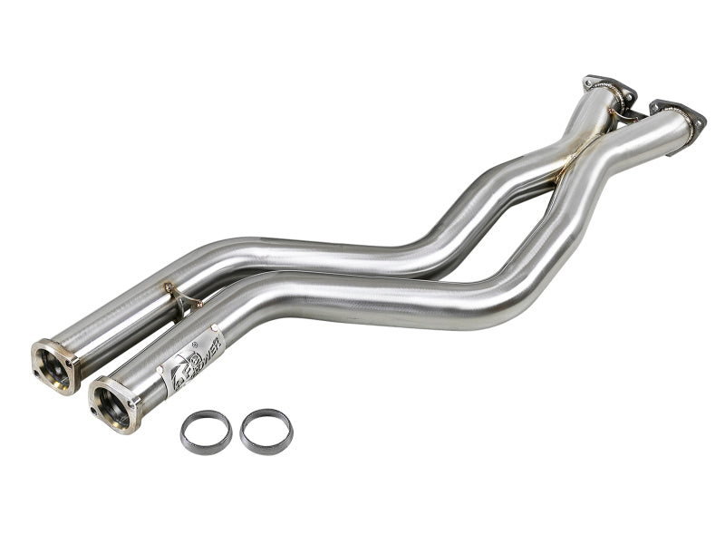 aFe Twisted Steel HDR X-Pipe SS-304 01-06 BMW M3 3.2L S54 X Pipes aFe
