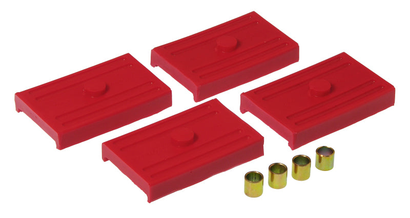 Prothane 68-69 GM F-Body Upper/Lower Spring Pad (Multi) - Red Bushing Kits Prothane