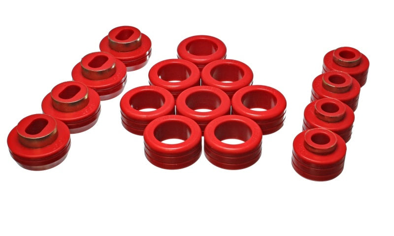 Energy Suspension S10 Body Mount Set - Red Bushing Kits Energy Suspension