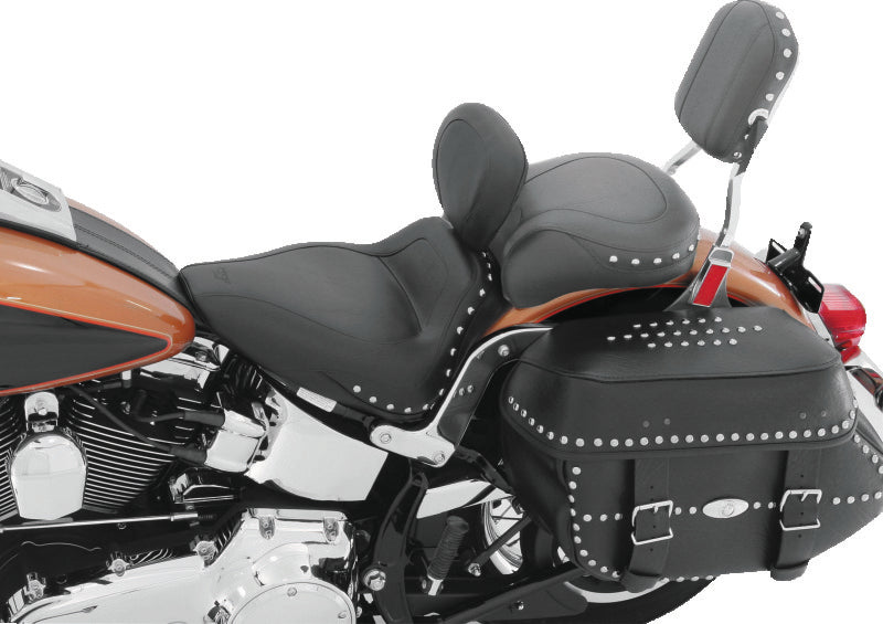 Mustang 04 Suzuki VZ1600 Marauder, 04-05 Boulevard M95 Sport Touring 2PC Seat - Black Two-Piece Motorcycle Seats Mustang Motorcycle