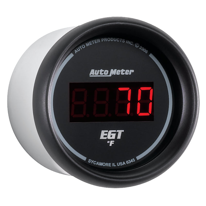 Autometer Z Series 52mm 0-2000 Deg F Digital EGT/Pyrometer Gauge Gauges AutoMeter