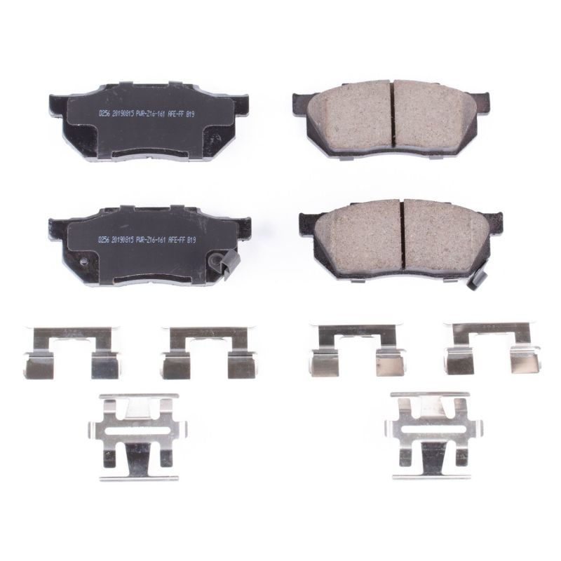 Power Stop 88-91 Honda CRX Front Z17 Evolution Ceramic Brake Pads w/Hardware Brake Pads - OE PowerStop