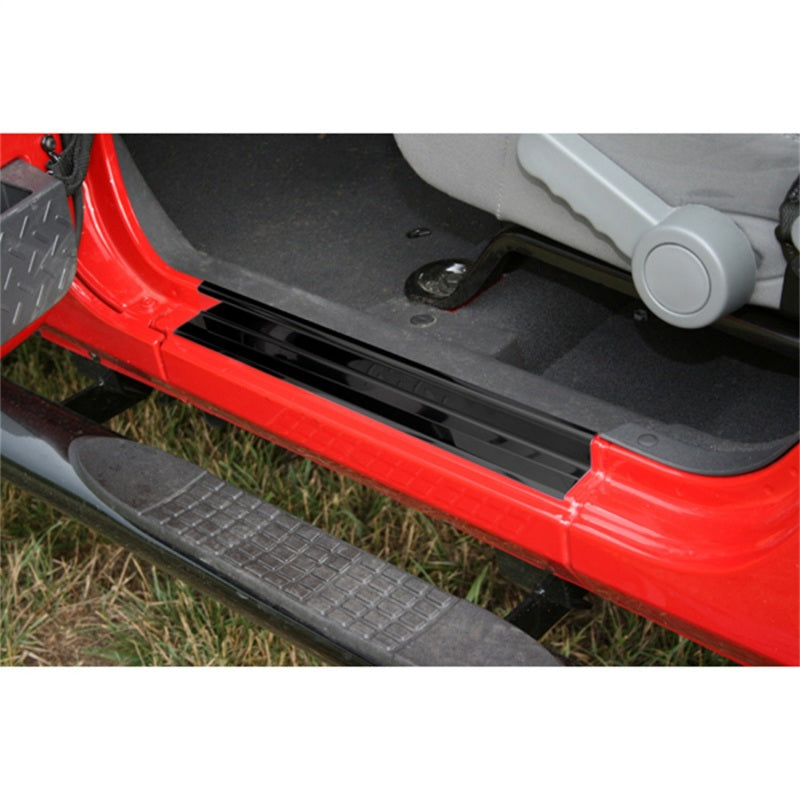Rugged Ridge 07-18 Jeep Wrangler JK 2dr Black Door Entry Guard Set Door Panels Rugged Ridge