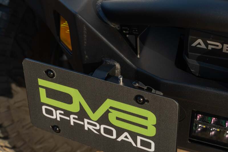 DV8 Offroad Universal Quick Release D-Ring License Plate Mount License Plate Relocation DV8 Offroad