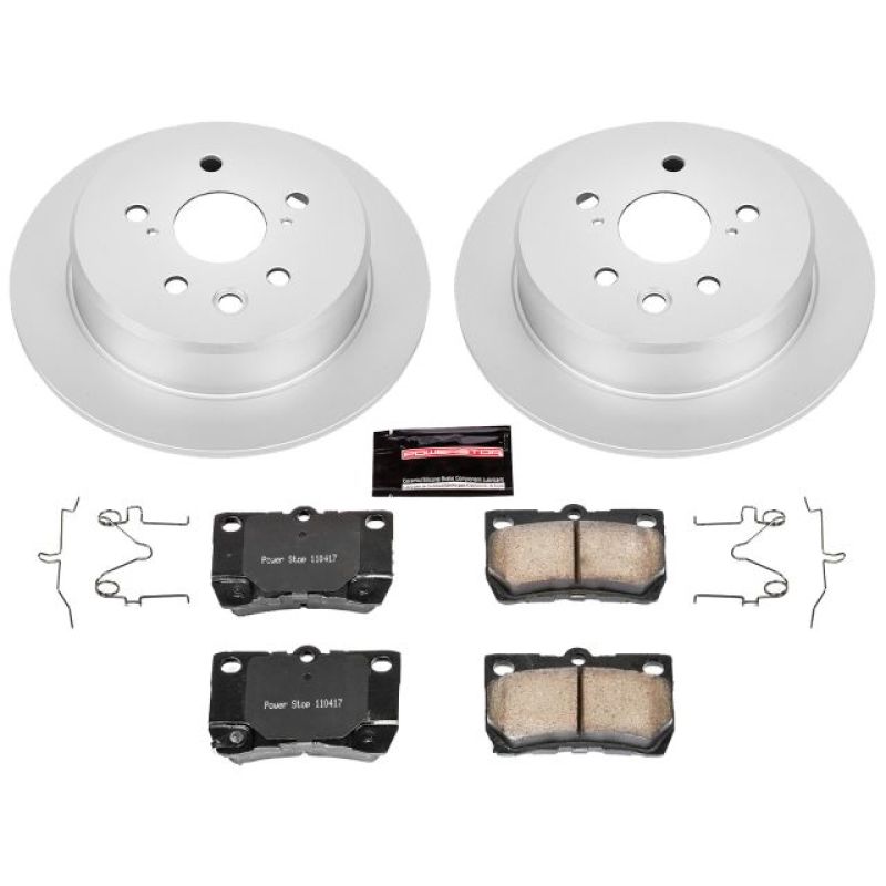 Power Stop 06-13 Lexus IS250 Rear Z17 Evolution Geomet Coated Brake Kit Brake Kits - Performance Blank PowerStop