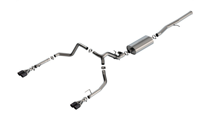 Borla 2024 Chevy Silverado 1500 6.2L V8 Touring Catback Exhaust w/ Simulator - CF Black Anodized Catback Borla