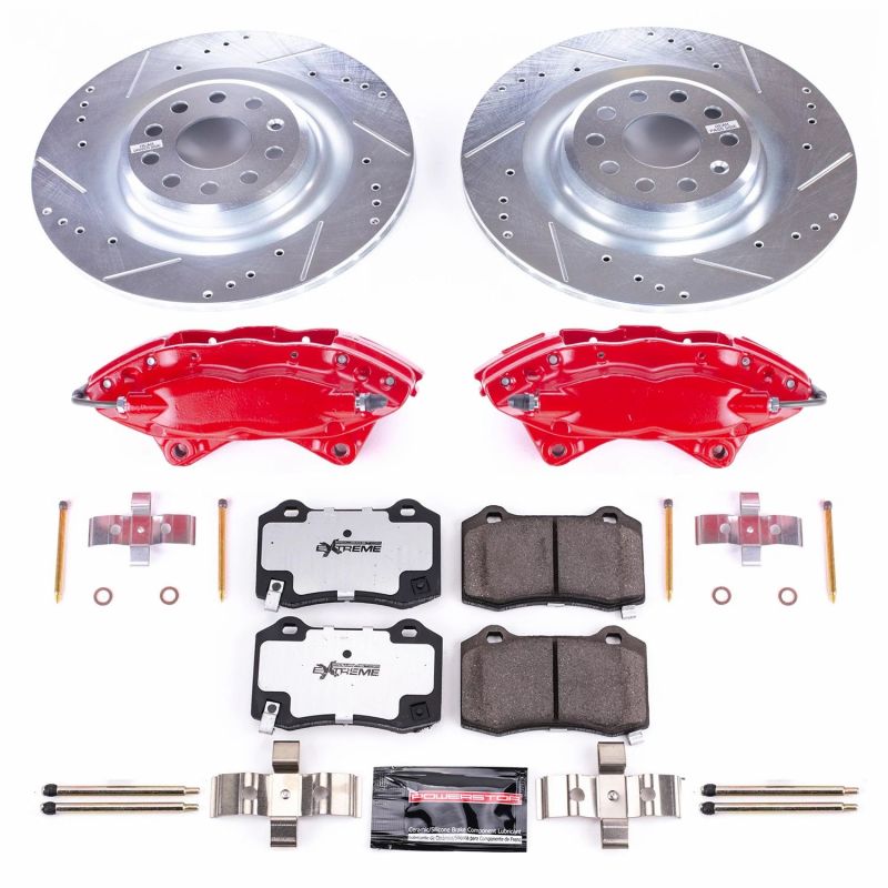 Power Stop 12-16 Tesla S Rear Z26 Street Warrior Brake Kit w/Calipers Brake Kits - Performance D&S PowerStop