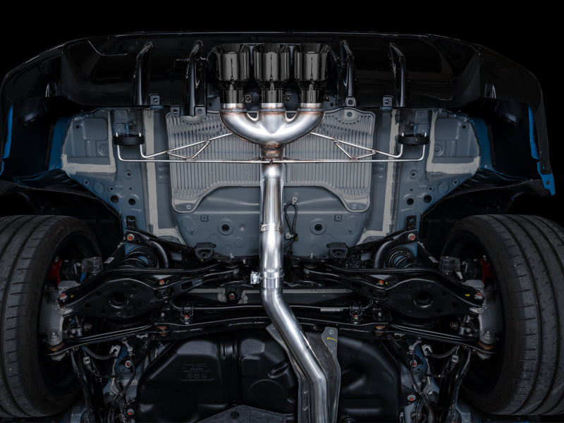 AWE Tuning 2023 Honda Civic Type R FL5 Track Edition Exhaust w/ Triple Diamond Black Tips Catback AWE Tuning