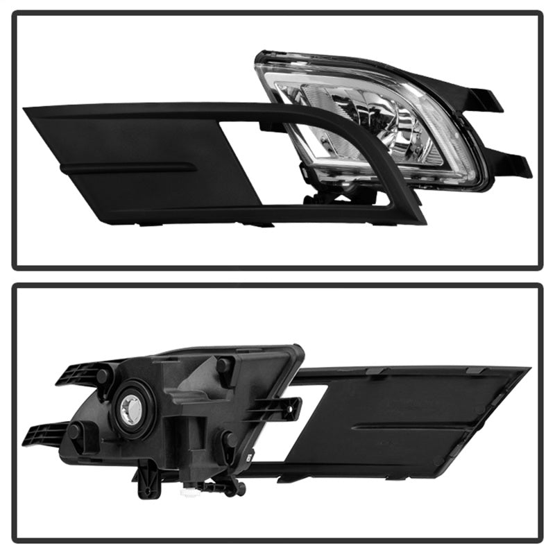 Spyder Volkswagen Jetta MK6 2015-2016 Sedan 4Dr only OEM Style Fog Lights w/Switch Clear FL-VJ2015-C Fog Lights SPYDER