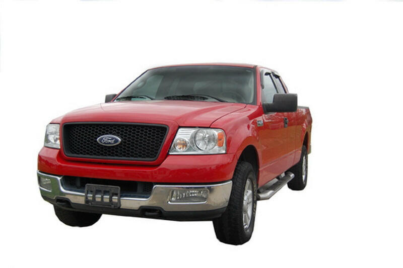 AVS 04-14 Ford F-150 Supercab Ventvisor Outside Mount Window Deflectors 4pc - Smoke Wind Deflectors AVS